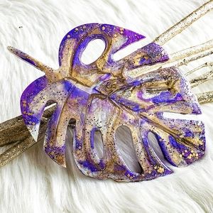 Resin Monstera Leaf, Home Decor